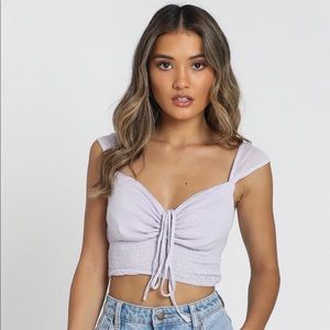 Lilac crop top